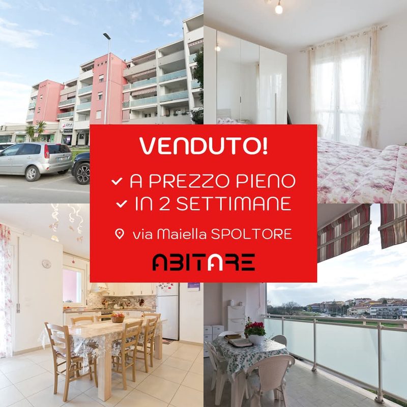 Venduto a prezzo pieno in 2 settimane: appartamento in via Maiella, Spoltore